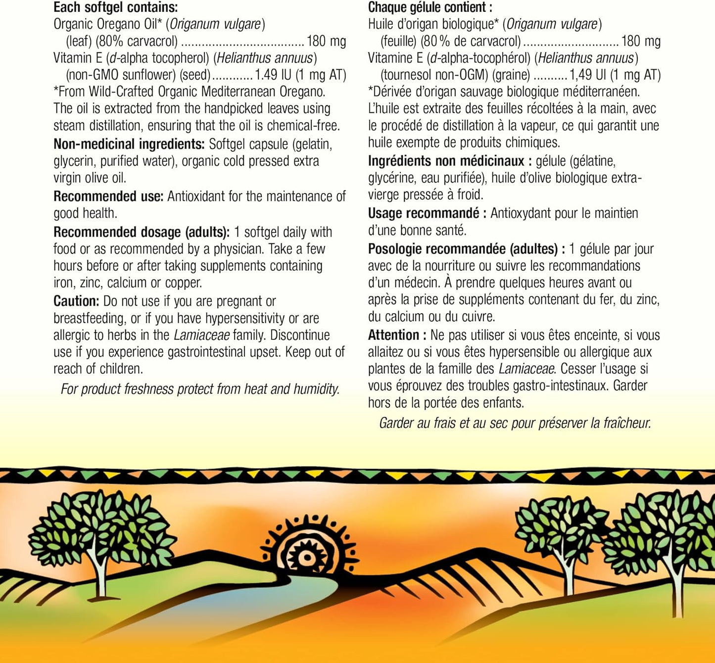 Holista Oregano Oil with Vitamin E Extra Strength, 60 Softgels, Immune and Antioxidant Health