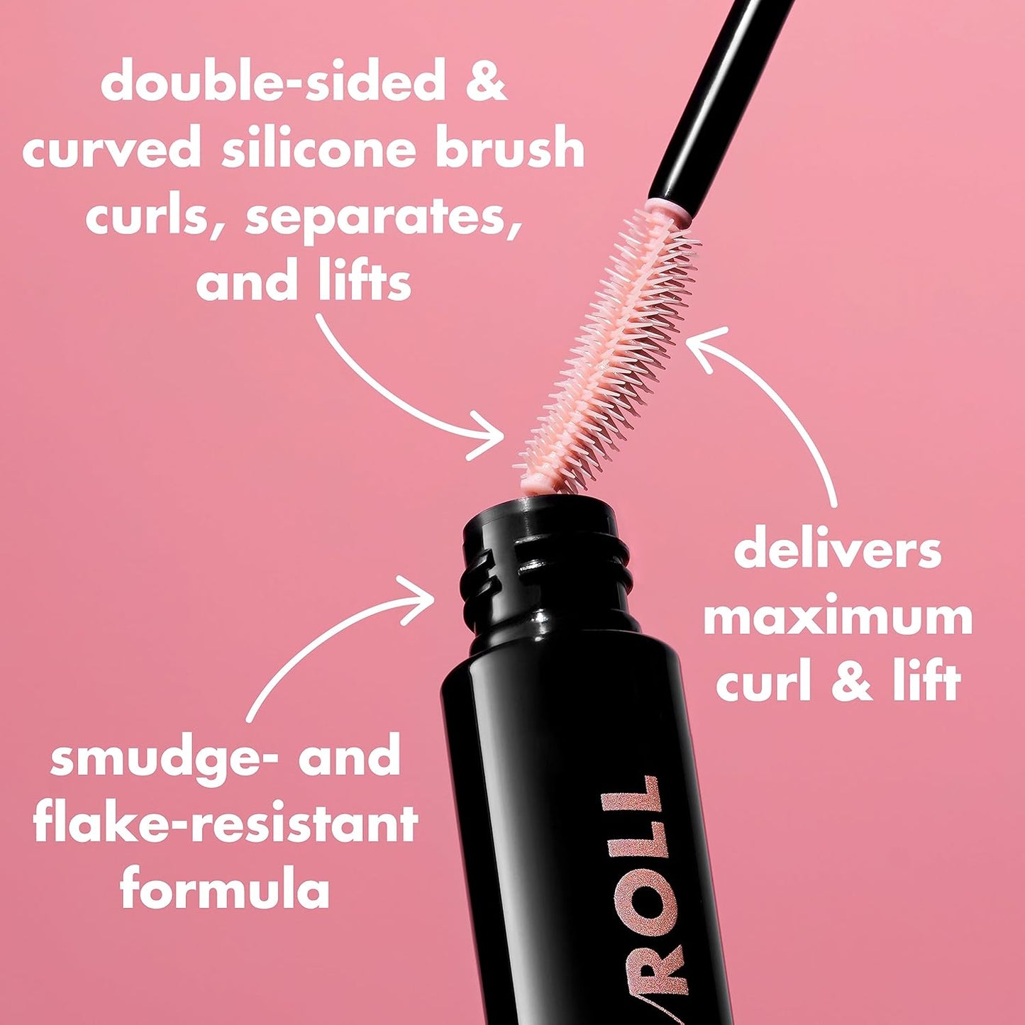 e.l.f. Lash 'N Roll Mascara, Curling Mascara For Visibly Lifted Lashes, Lifts & Separates Lashes. & Squeeze Me Lip Balm, Moisturizing Lip Balm For A Sheer Tint Of Colour