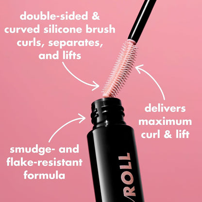 e.l.f. Lash 'N Roll Mascara, Curling Mascara For Visibly Lifted Lashes, Lifts & Separates Lashes. & Squeeze Me Lip Balm, Moisturizing Lip Balm For A Sheer Tint Of Colour