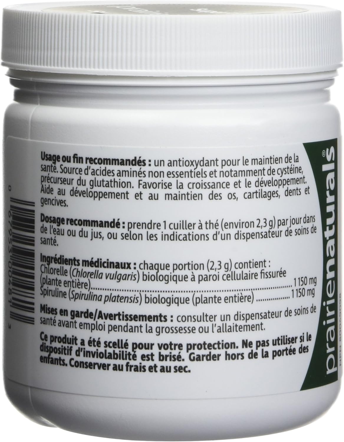 Prairie Naturals Organic Aqua Greens Powder - 200 Gram