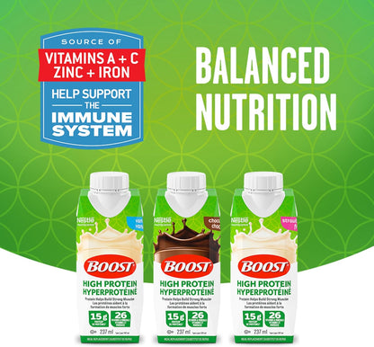 BOOST 高蛋白代餐饮料 - 草莓味，24 瓶