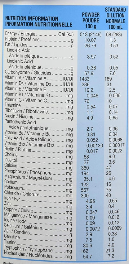 Similac Lower Iron Non-GMO Baby Formula, Powder, 850 g, 0+ Months