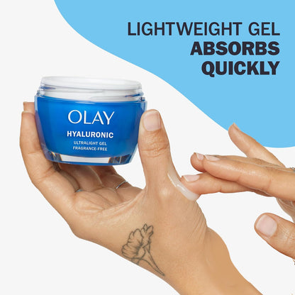 Olay Regenerist Hyaluronic Acid + Peptide24 Gel Face Moisturizer, Fragrance-Free, 50 mL + Olay Regenerist Micro-Sculpting Cream Travel Size, 15 mL