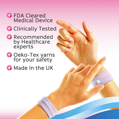 Health Life Sea-Band Mama 腕帶，緩解噁心，1 對