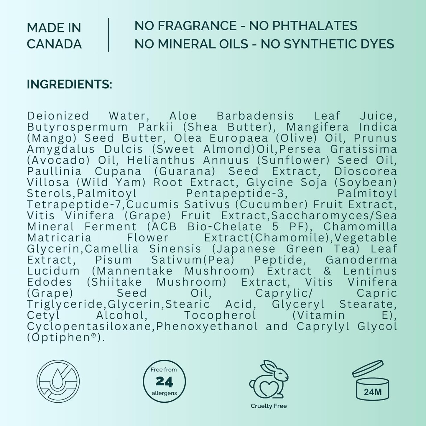 SABBSKIN Face Moisturizer Cream with 19 Active Ingredients - Peptide Moisturizer for face Fights Wrinkles, Aging Marks, Brightens & Firms Skin - Face Cream, Mask & oil free face moisturizer for Men & Women - 50ml