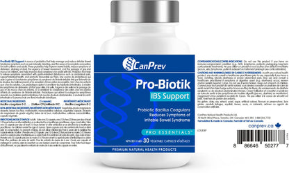 CanPrev Pro-Biotik IBS 支持，30 粒素食胶囊，30 天用量 - 男女益生菌 - 20 亿活性细胞，支持消化 - 舒适消化和平衡肠道菌群 - 缓解腹胀和胀气