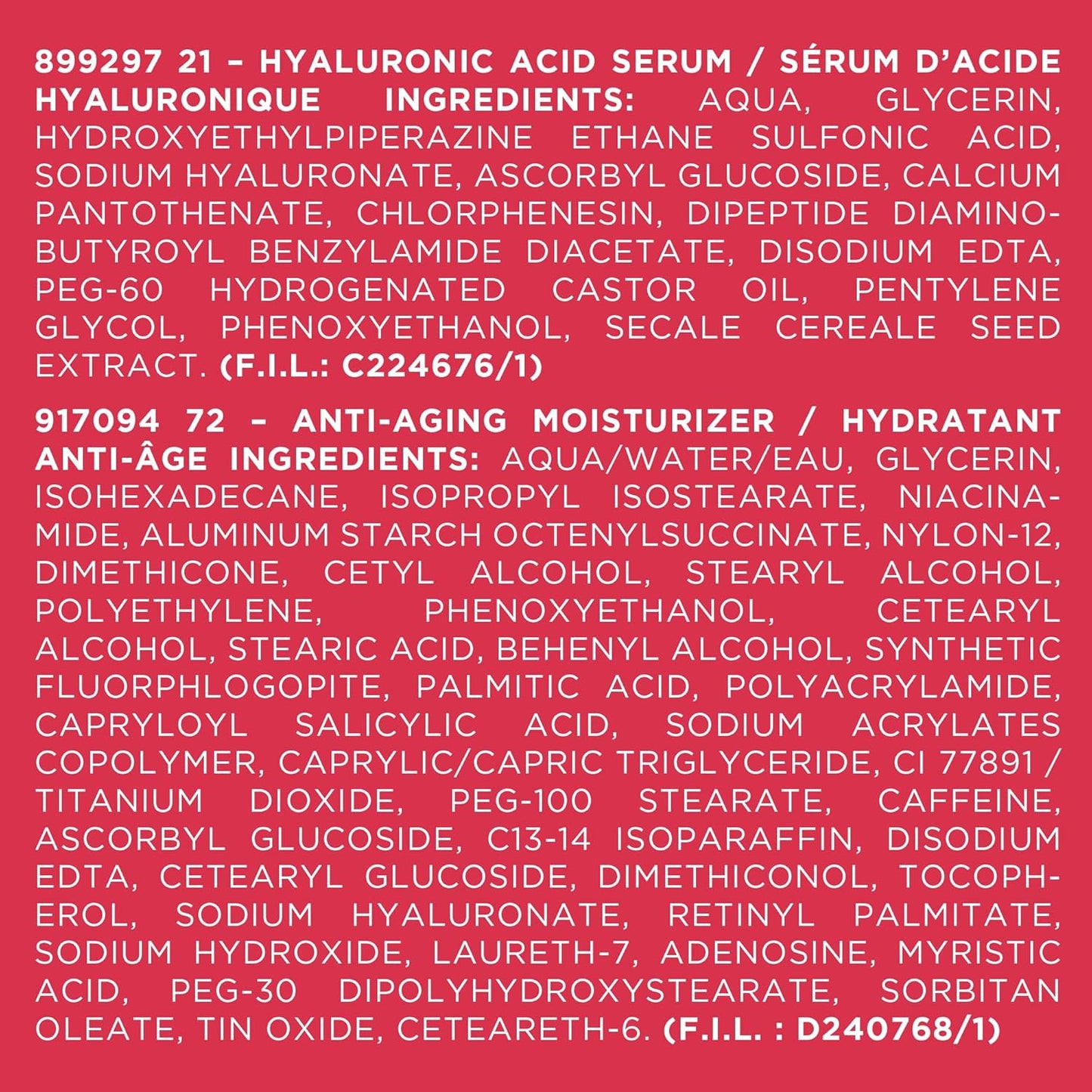 L’Oréal Paris Hydration Skincare Kit with Hyaluronic Acid Serum and Day Moisturizer for Face with Pro Retinol, Vitamin C and Hyaluronic Acid, Revitalift Triple Power LZR, Skincare Kit, 2 Count