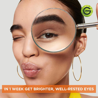 Garnier Vitamin C* Brightening Day Cream with Super Citrus, Nourishes and Boosts Skin Glow & Brightening Eye Cream with Vitamin C, Reduces the Appearance of Dark Circles