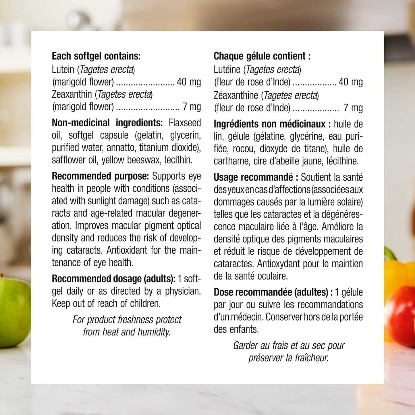 叶黄素与玉米黄质 40 毫克，强效，超值装