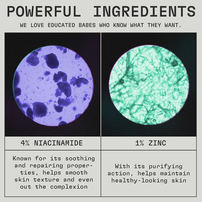 cleanjourney 祛痘面部保湿霜，烟酰胺和锌 PCA，加拿大制造，焕活并抚平肌肤，轻盈凝胶面霜，经 EWG 认证，无香料，经皮肤科医生测试，50 毫升