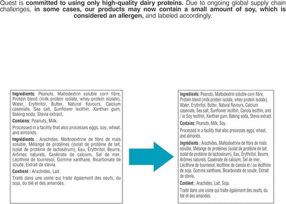 Quest Nutrition Peanut Butter High Protein Cookie, Low Sugar, High Fibre, Keto Friendly, 15g Protein, 1g Sugar, 12ct