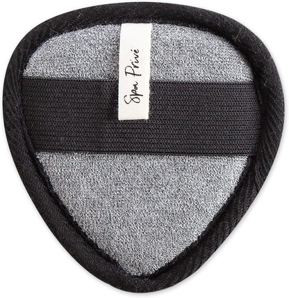 Urbana Spa Prive Men's Bamboo Charcoal Collection, Face Pad,Grey,6338
