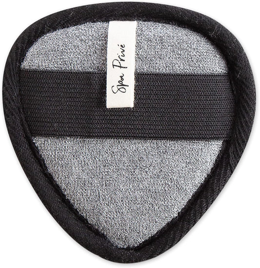 Urbana Spa Prive Men's Bamboo Charcoal Collection, Face Pad,Grey,6338