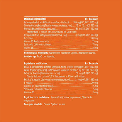 HEAL + CO. Energy Complex | 8 Active Ingredients Including Ashwagandha, Rhodiola + B Vitamins | Increase Energy + Fight Fatigue Supplement | 120 Capsules