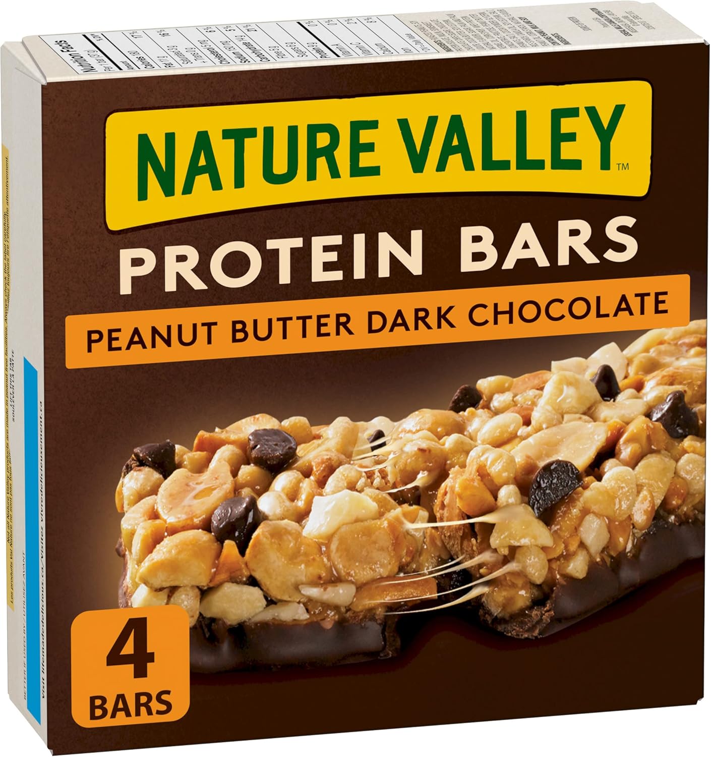 NATURE VALLEY Protein Bars Peanut Butter Dark Chocolate, 4-Count, 148 Gram & Crunchy Granola Bar Oats and Dark Chocolate, 210g