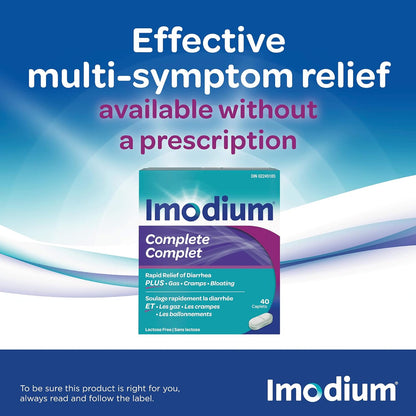 易蒙停完全止瀉及緩解脹氣膠囊 40 粒