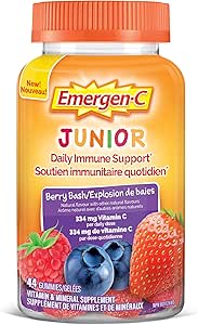 Emergen-C Junior 維生素 C 軟糖補充劑，兒童維生素漿果味，44 粒軟糖