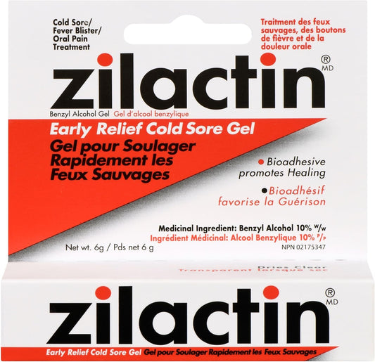 Zilactin Zilactin E Relief Cold Sore Gel 6g