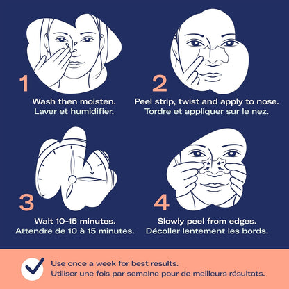 Bioré Original, Deep Cleansing Pore Strips, Nose Strips for Instant Pore Unclogging and Blackhead Removal, Dermatologist Tested, Oil Free and Vegan Friendly