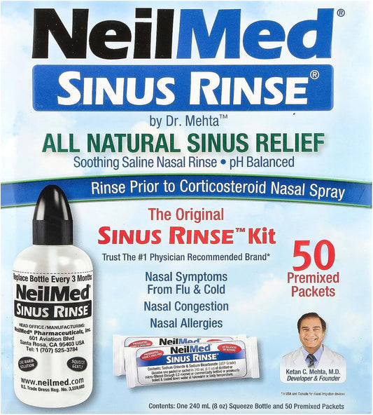 NeilMed 鼻窦冲洗液，预混 50 袋
