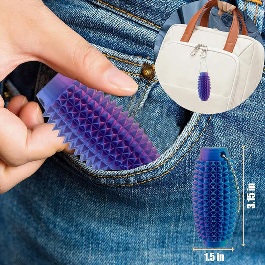 Upgrade 3D Printed Pain Fidget, 3D Printed Pain Fidget with Animals - Purple