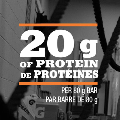 Gatorade Whey Protein Bar - Chocolate Caramel Flavour, Multi-Pack, 12 Bars, 960 g (Pack of 4)