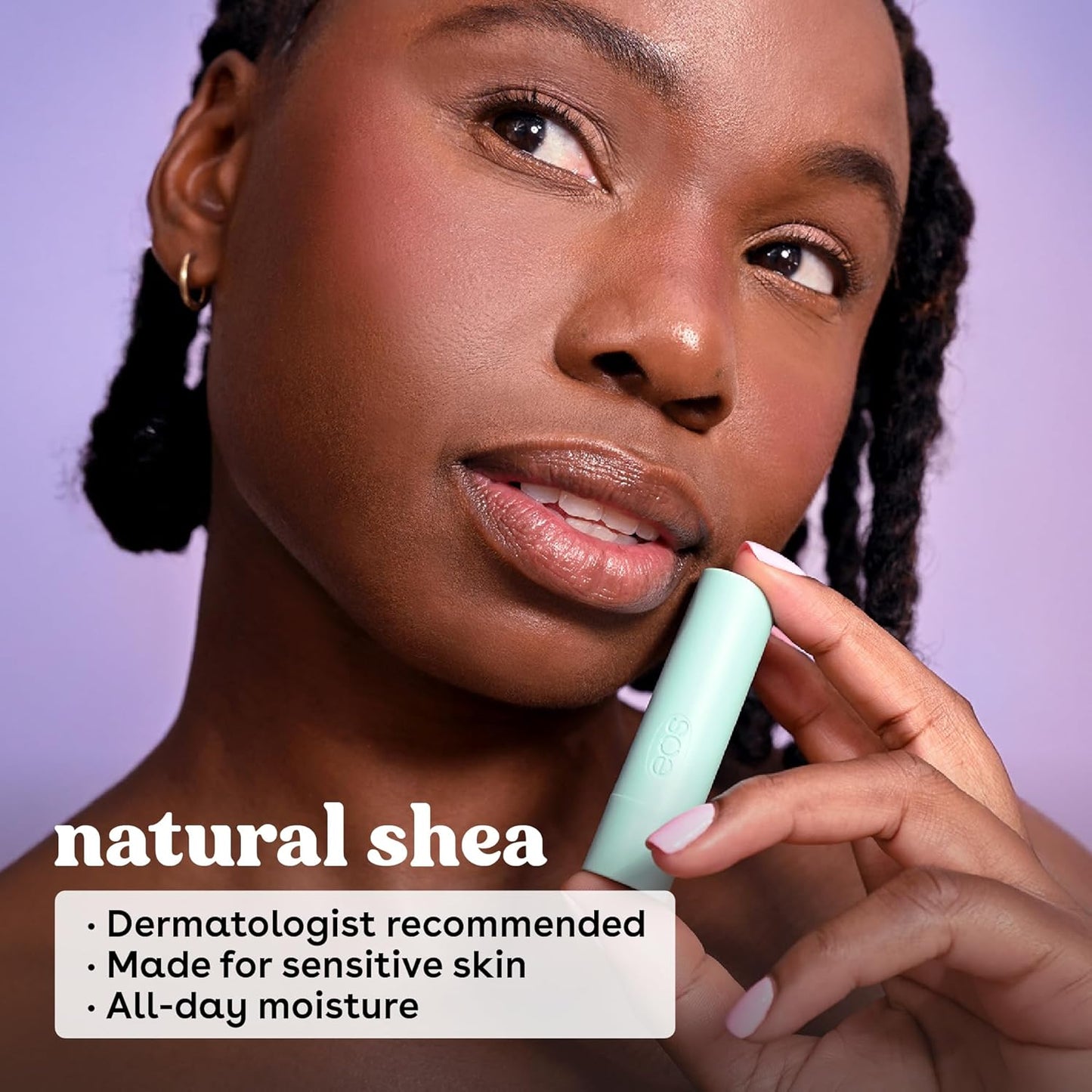 EOS Super Soft Shea Lip Balm - Birthday Cake - 24 Hour Hydration - Lip Sphere