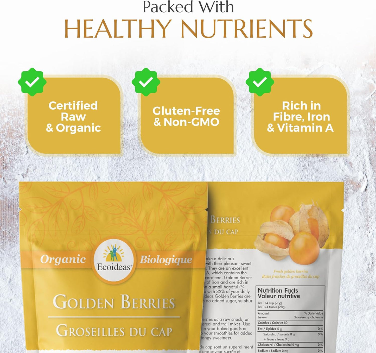 Ecoideas 有機金印加莓果 227克