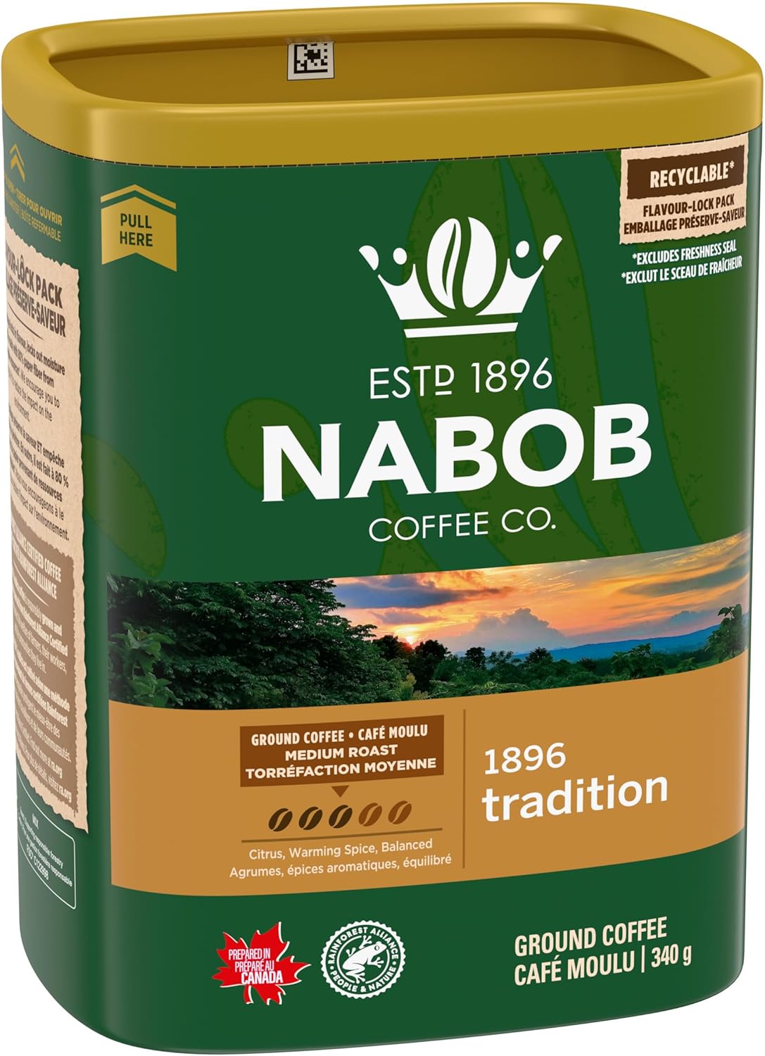 Nabob 中度烘焙 1896 Tradition，6 克拉盒装