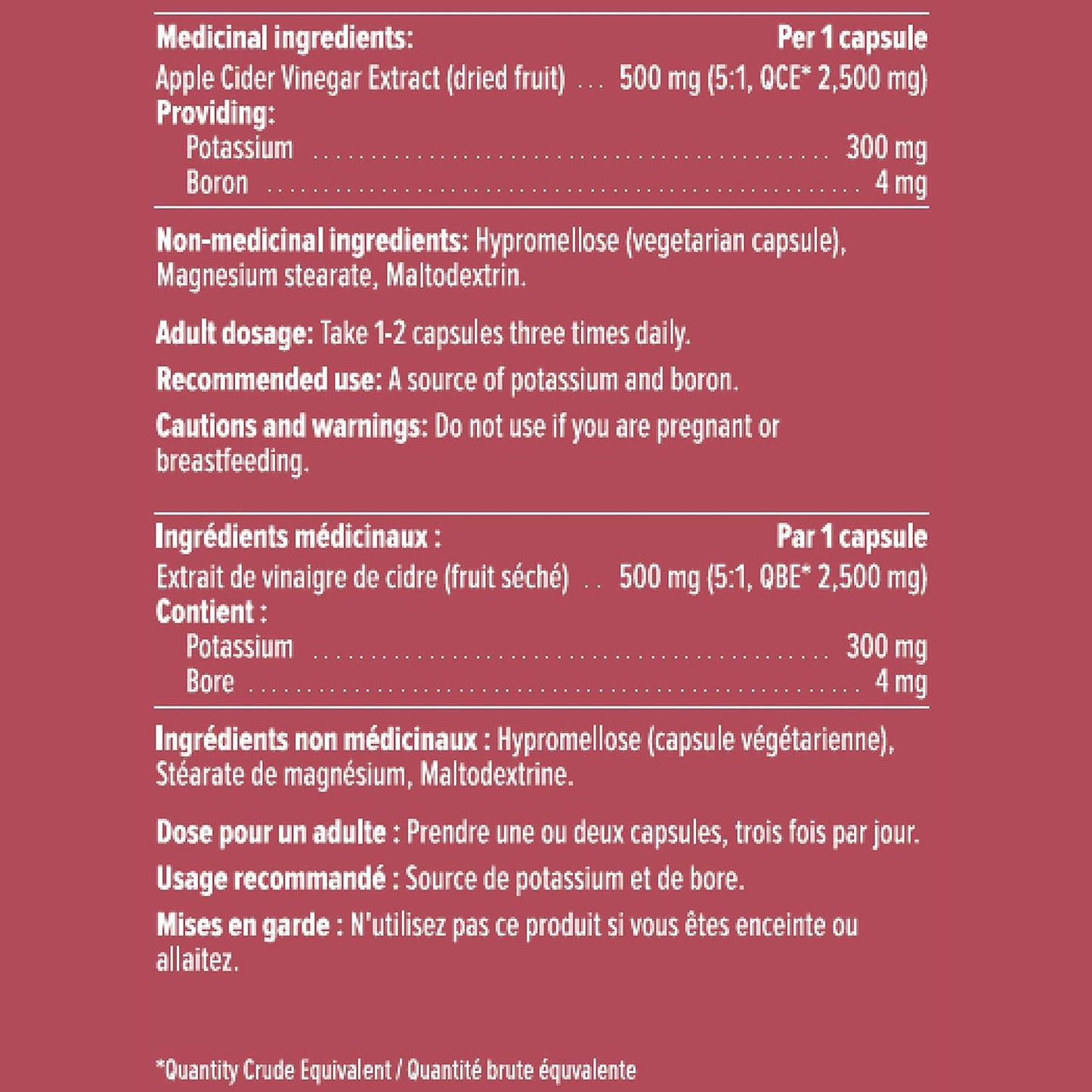 HEAL + CO. 蘋果醋補充劑 | 高效 5:1 萃取物，每份 5000 毫克 | 礦物質支持 + 消化 | 120 x 500 毫克膠囊