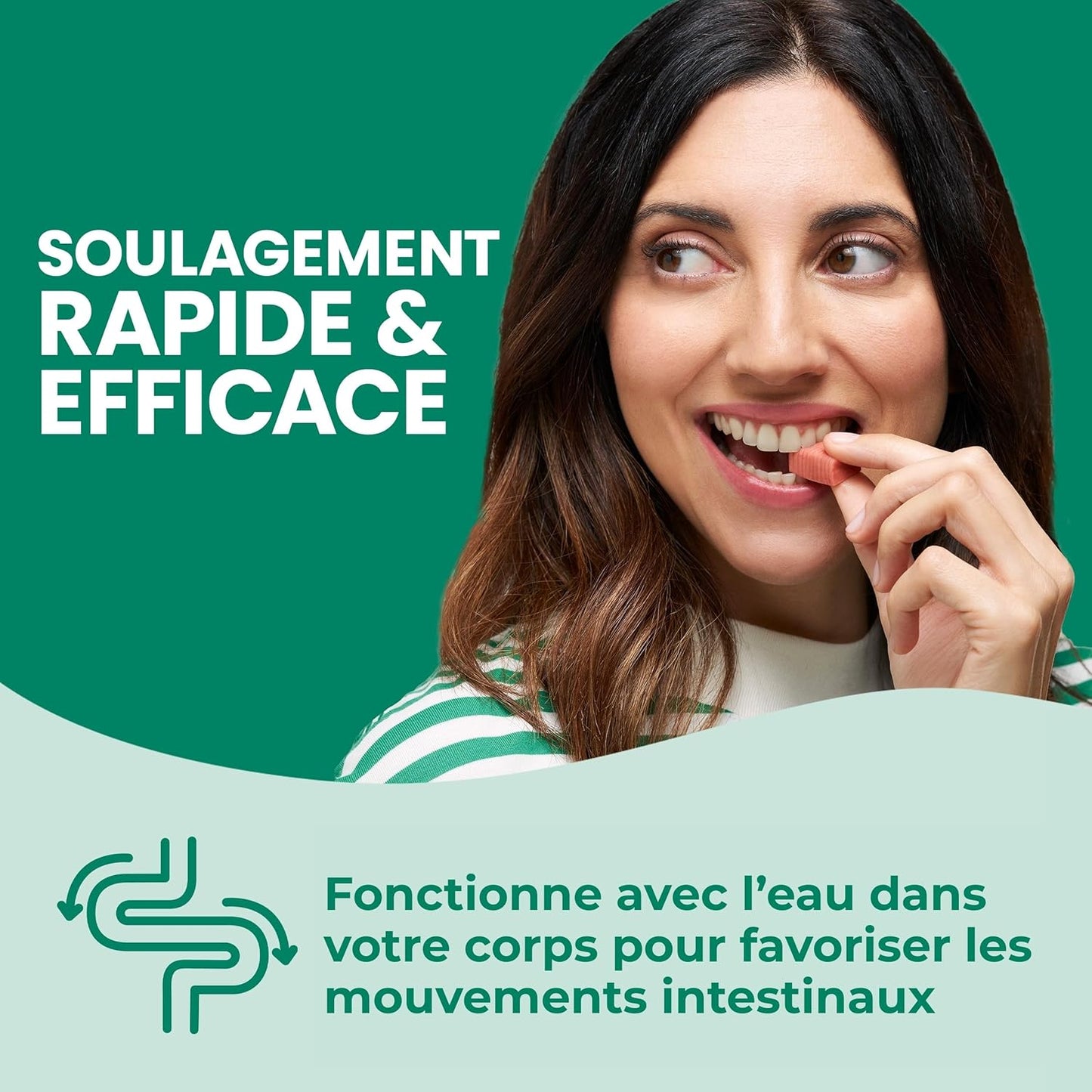 DulcoLax 软咀嚼片，用于缓解偶尔便秘的温和泻药，适用于成人和 12 岁及以上儿童，纯素、无刺激、无麸质泻药，混合浆果味，30 片