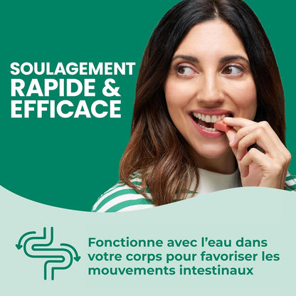 DulcoLax 软咀嚼片，用于缓解偶尔便秘的温和泻药，适用于成人和 12 岁及以上儿童，纯素、无刺激、无麸质泻药，混合浆果味，30 片