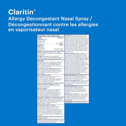 开瑞坦过敏减充血剂鼻喷雾剂，快速缓解，25毫升