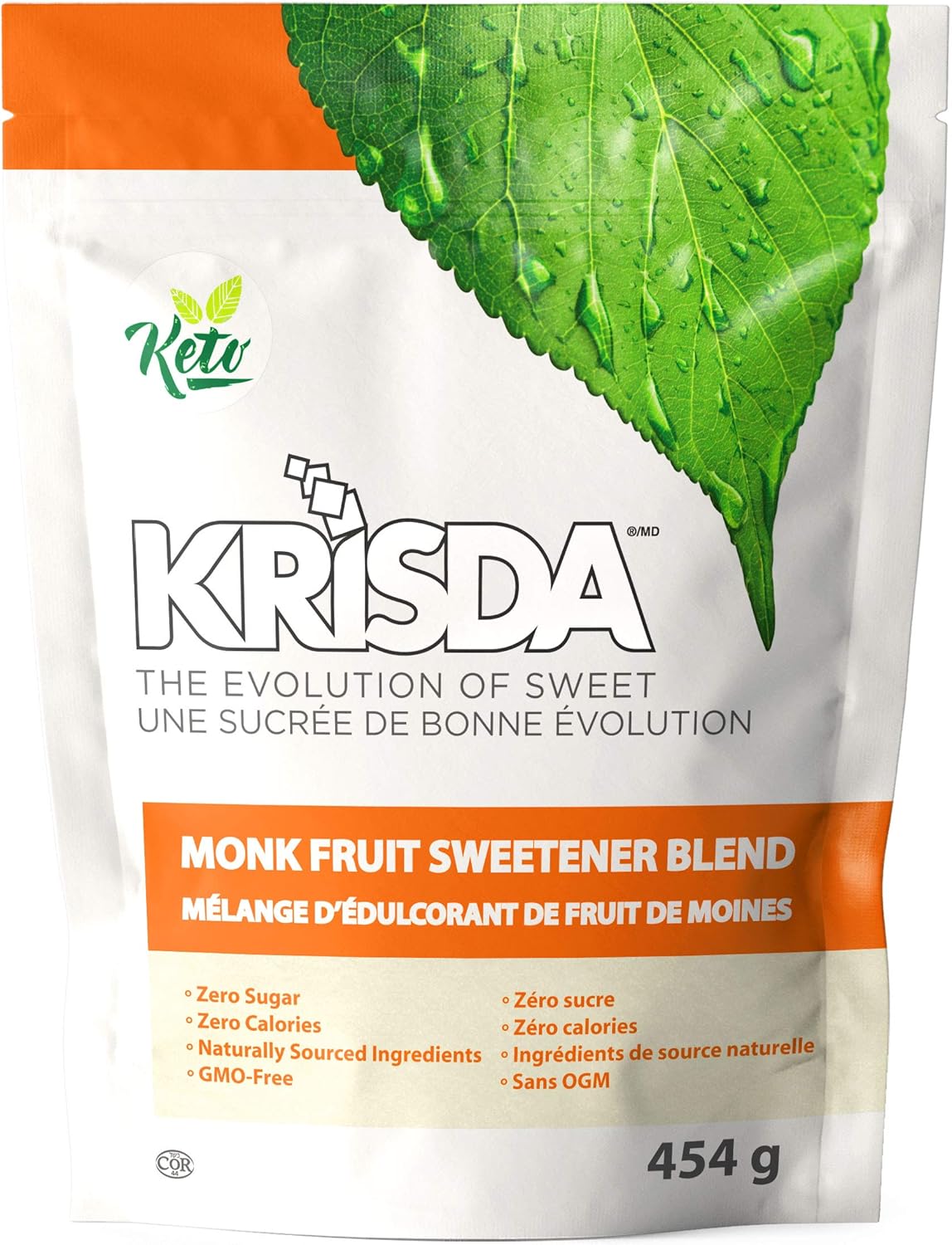 Krisda Monk Fruit Spoonable Natural TableTop Sweetener, 454 Grams