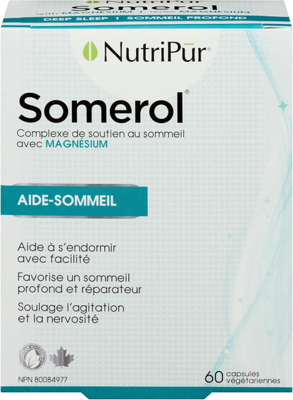 Nutripur Somerol - 助眠剂，60粒素食胶囊