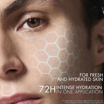 Biotherm Homme Hydrating And Cooling Facial Gel Cream, Aquapower Concentrated Glacial Hydrator 72H, Moisturizes and Re-energises the Skin, For All Skin Types, 50 ml