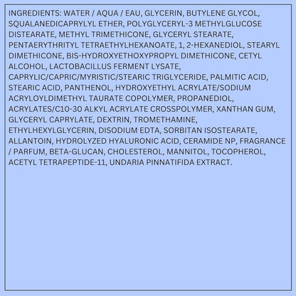 LANEIGE Water Bank Blue Hyaluronic Cream Moisturizer: Hydrating Korean Face Cream with Squalane & Ceramide for Skin Barrier Support, Dermatologist-Tested