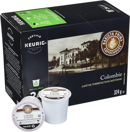 Barista Prima Coffeehouse 哥倫比亞，中度深度烘焙咖啡，96 支