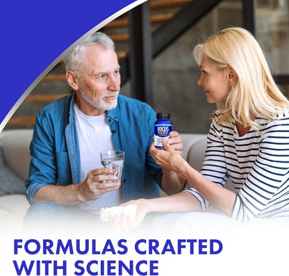 Focus Factor 大腦補充劑和完整複合維生素（60 粒），含鋅、鎂、維生素 B6、B12、D、假馬齒莧和酪氨酸，可改善記憶力、注意力和專注力