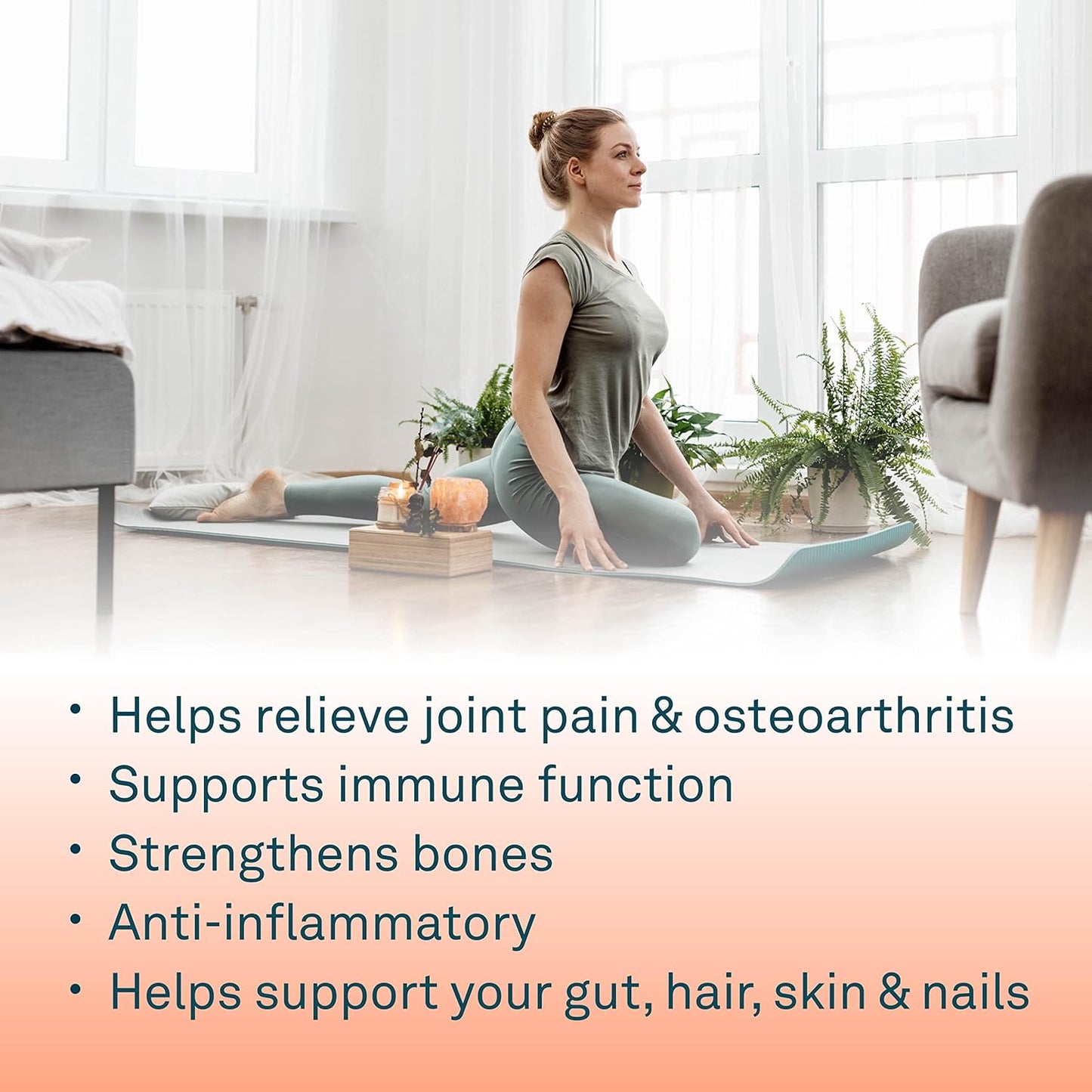 Organika Enhanced Collagen Bone and Joint Powder- with Glucosamine, MSM, Chondroitin Sulfate & Full Spectrum Collagen Type 1, 2, 3- Bovine, Marine, and Chicken Collagen Combination