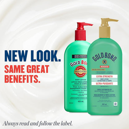 Gold Bond 药用湿疹舒缓乳液 + Gold Bond 强效身体乳液