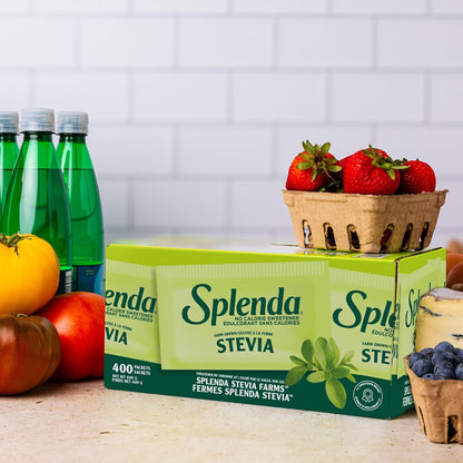 SPLENDA Stevia No Calorie Sweetener, Sugar Substitute Packets, 400 Count (Pack of 1)