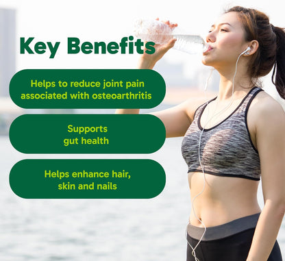 Organika 增強型膠原蛋白膠囊 - 有益於頭髮、皮膚、指甲和關節健康 - 水解，吸收更佳 - 草飼，非基因改造 - 240 粒膠囊