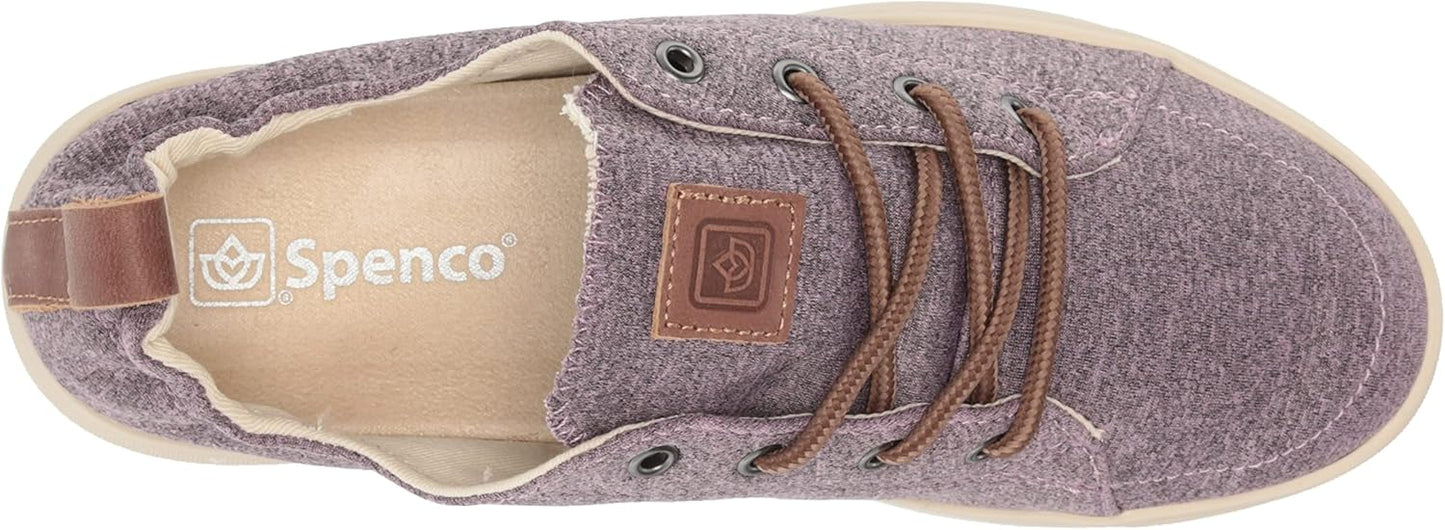 Spenco Women's Santa Clara Heathered Sneaker, Elderberry, 8.5