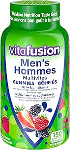 Vitafusion 男士多種維生素軟糖，每日多種維生素，健康新陳代謝 1、免疫支持 2、結締組織形成 3，150 粒（2.5 個月用量）。