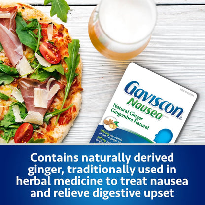 Gaviscon 抗噁心生薑膠囊 - 18 粒 - 緩解噁心、促進消化的片劑，天然生薑 - 不含鋁、乳糖和麩質