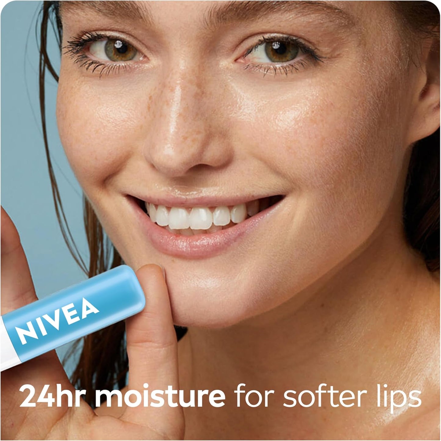 NIVEA Hydro Care Lip Balm, (2 X 4.8g) | Made with Aloe Vera & Shea Butter, 24H Hydration, Transparent