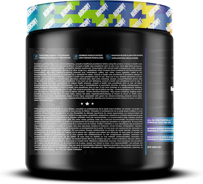 REDCON1 Total War 運動前粉，彩虹糖 - β-丙氨酸 + 瓜氨酸蘋果酸，適合素食者和生酮飲食者，適合男性和女性，含 250 毫克咖啡因 - 速效 HMB（30 份）