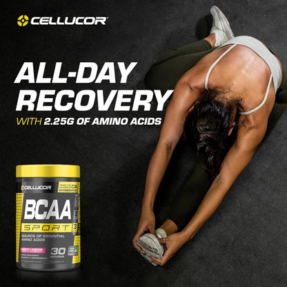 C4 Ripped Sport 运动前粉草莓西瓜和 BCAA 运动恢复粉 - 运动后和运动中能量补充剂 - 樱桃青柠味，30 份