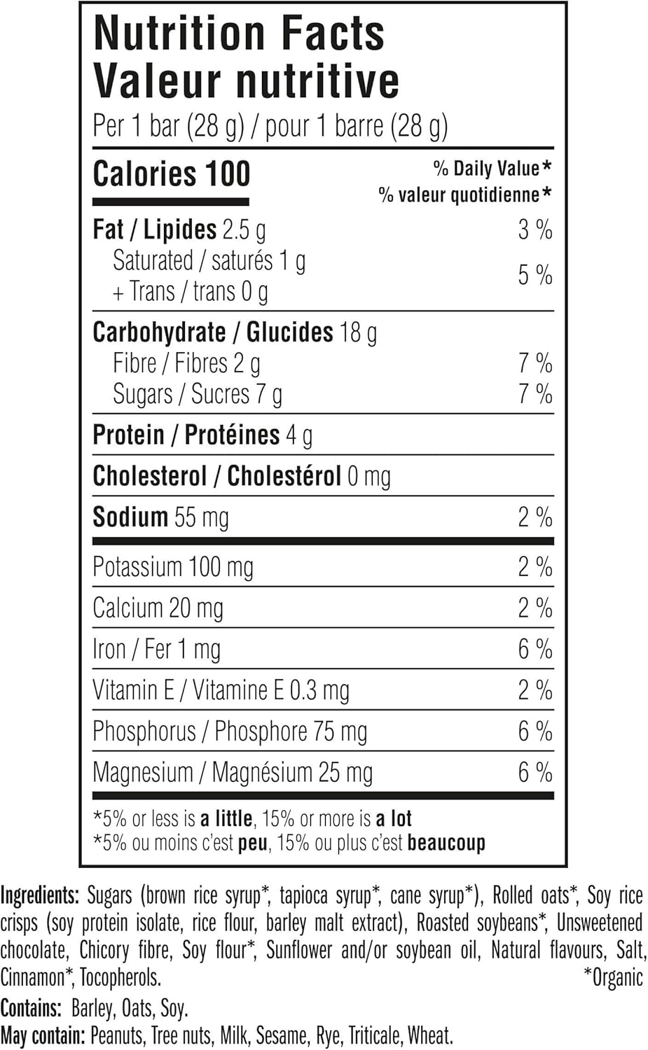CLIF BAR，迷你巧克力碎能量棒，70% 有机成分，不含人工香料，28 克（10 包）